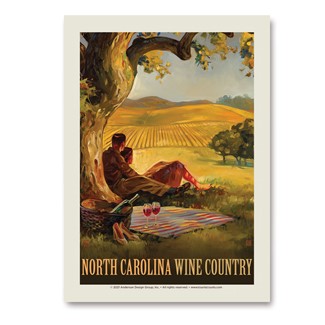North Carolina Wine Country Vert Sticker | Vertical Sticker