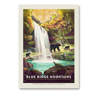 Blue Ridge Mountains Vert Sticker | Vertical Sticker