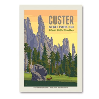 Custer State Park South Dakota Vert Sticker | Vertical Sticker