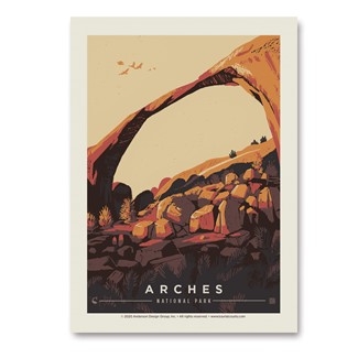 Arches NP Landscape Arch Vert Sticker| Made in the USA