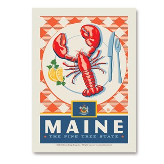 Maine State Pride Vertical Sticker | Vertical Sticker