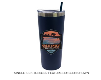 GSMNP Bear Crossing Emblem Tumbler - 22 oz