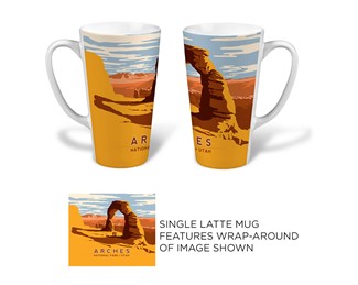 Arches NP Delicate Arch Latte | American made latte mugs