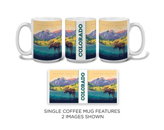 Colorado Maroon Bells Mug | Yosemite Themed Mug