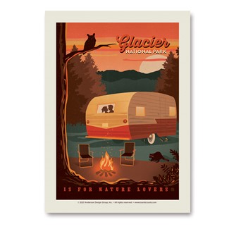 Glacier NP is for Nature Lovers | Vertical Sticker