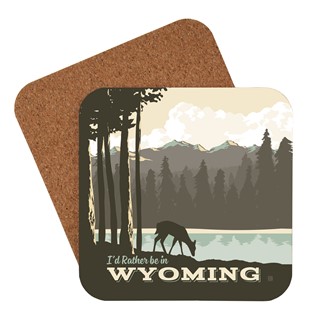 WY Outdoors Coaster | American made coaster