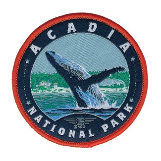 Acadia NP Whale Watching Woven Patch | Woven Patch