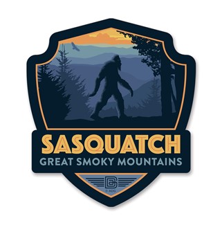 GSMNP Sasquatch Emblem Wooden Magnet | American Made
