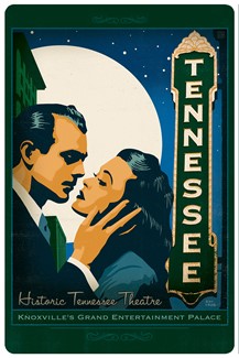 Tennessee Theatre Magnetic Postcard | Themed Magnet Postcard