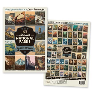 Kenneth Crane National Parks 63 Postcard Set