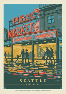 Morning at the Market | Postcard
