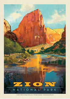 Zion NP Virgin River Valley | Postcard