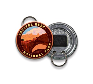 CRNP Cassidy Arch Circle Bottle Opener Key Ring | American Made
