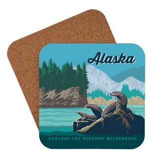 Alaska Sea Lions Coaster | Made in the USA