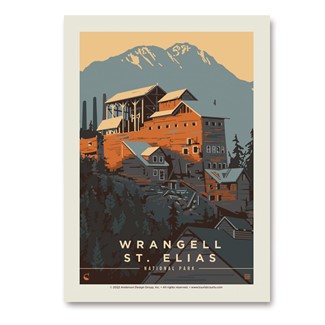 Wrangell-St Elias NP Ghost Town | Vertical Sticker