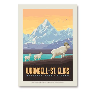 Wrangell-St Elias NP Dall Sheep | Vertical Sticker