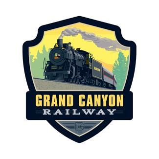 Grand Canyon Railway Steam Engine | Emblem Sticker American Made