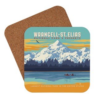 AK025CT - Wrangell - St. Elias NP Coaster | Made in the USA
