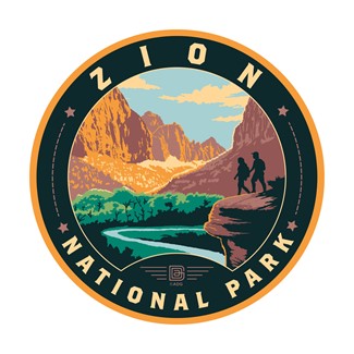 Zion NP 100 Circle Sticker | Made in the USA