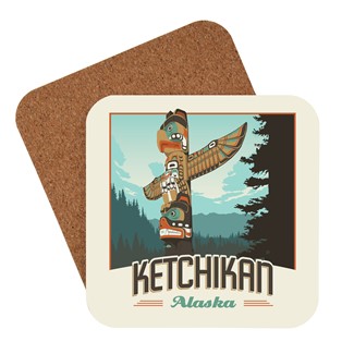 Alaska Ketchikan Totem Coaster | American Made