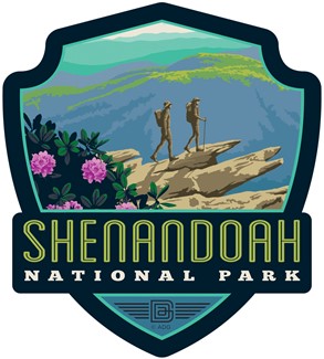 Shenandoah NP Hawksbill Mountain Emblem Sticker | American Made