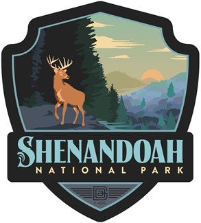 Shenandoah NP Deer Emblem Sticker