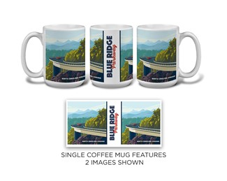 Blue Ridge Parkway Linn Cove Viaduct Mug | National Parks Themed Mugs