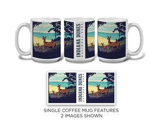 Indiana Dunes National Park Deer Mug | National Parks Themed Mugs