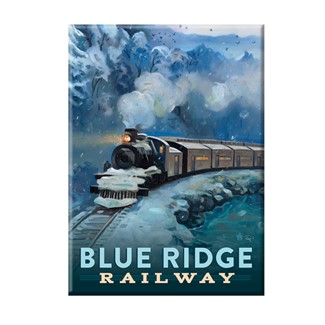 Blue Ridge Railway Magnet | Metal Magnet