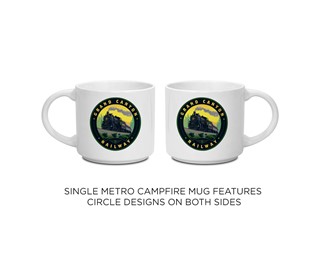 Grand Canyon Railway Steam Engine Circle Metro Mug | Tourist Courts