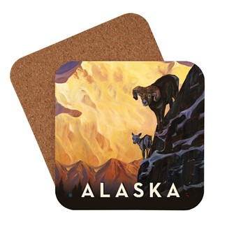 Alaska Bighorn Sheep Coaster | Made in the USA