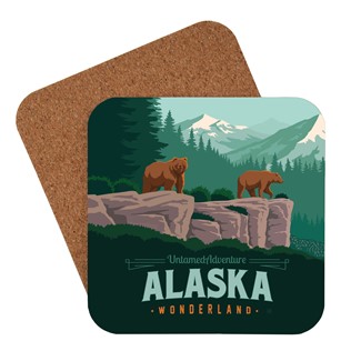 Alaska Wonderland Bears Coaster | Made in the USA