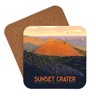 Sunset Crater Volcano National Monument Coaster | Made in the USA