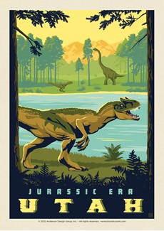 Utah In The Jurassic Era | Postcard