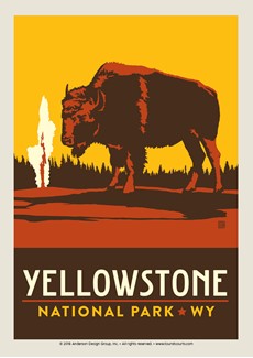 Yellowstone Emblem Bison | Postcard
