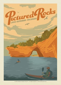 MI Pictured Rocks Lake Superior | Postcard