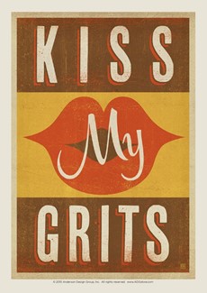Kiss My Grits | Postcard