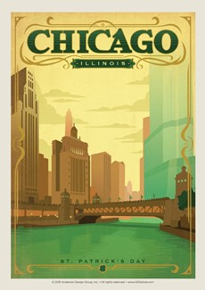 Chicago St. Patty's Day Postcard