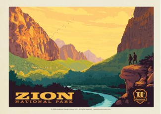 Zion 100th Horizontal | Postcard