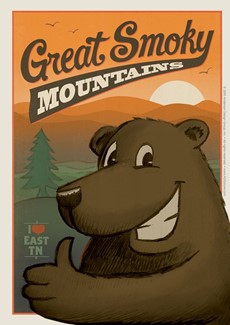 Great Smoky Cartoon Bear | Postcard