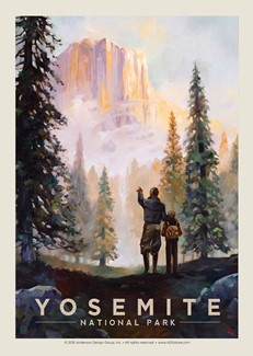 Yosemite Valley Postcard