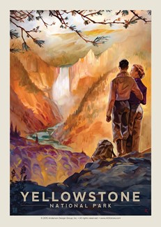 Yellowstone Falls | Postcard