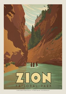 Zion Narrows Postcard