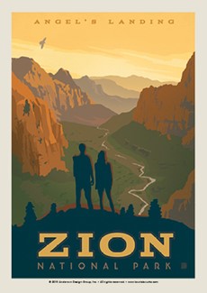 Zion Angel's Landing Postcard