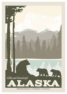 Alaska Bear Lake Family | Postcard