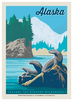 Alaska Sea Lions | Postcard