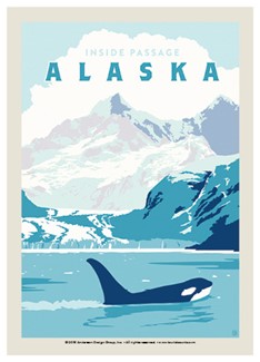 Alaska Inside Passage Orca | Postcard