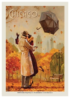 Chicago Windy City Kiss | Postcards