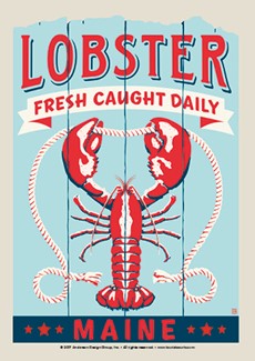 ME Lobster Fresh Caught | Postcard