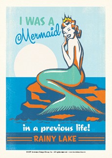 Rainy Lake Mermaid Queen Postcard